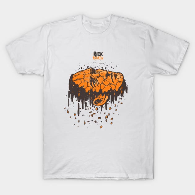 BROKEN STONER STONE FACE T-Shirt by skeamworks